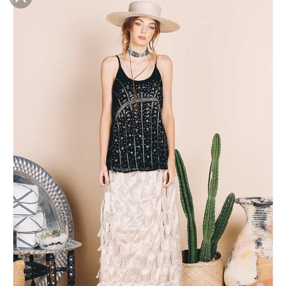 New-Ruby Yaya Ramada Top Black 
XS